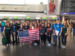 Gruppenfoto der Orientation Day-Teilnehmenden vor dem Abflug